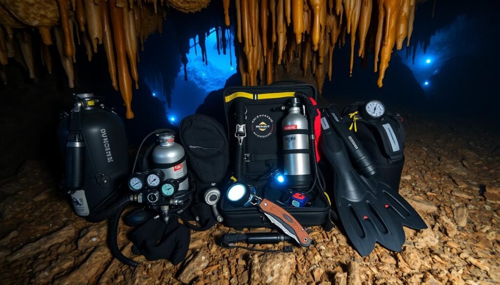 cave diving equipment