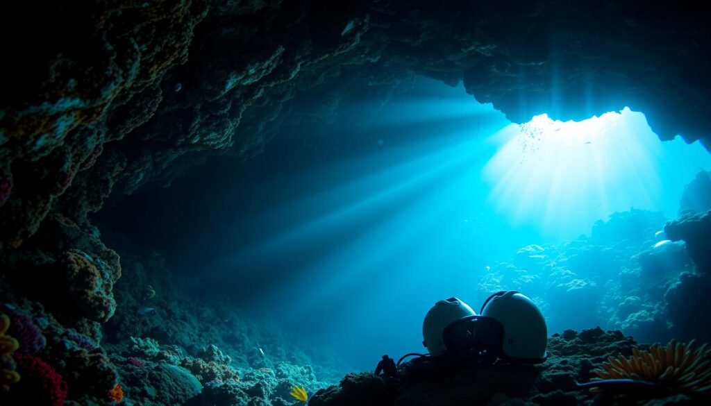 cave diving warning sign