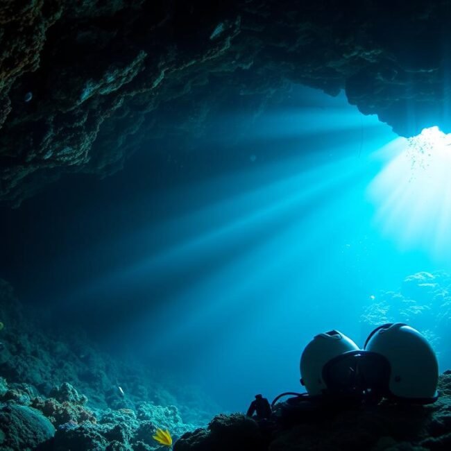 cave diving warning sign